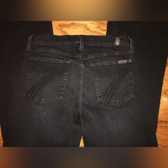 7 for all mankind Dojo black tailorless Jeans - Picture 7 of 16